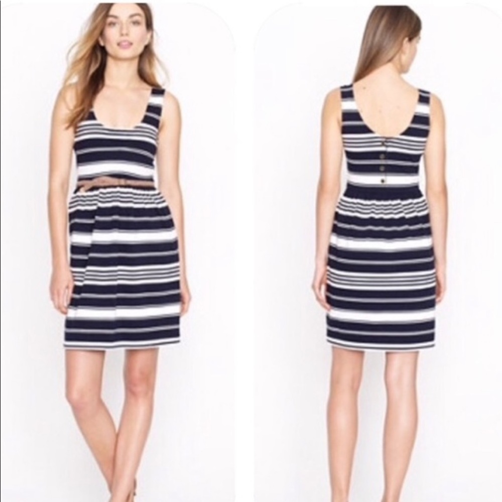 J.Crew Striped Sleeveless Dress NWT
